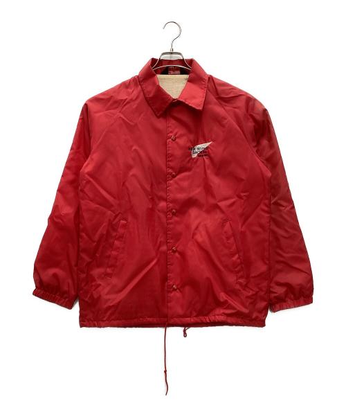 sportmaster（スポーツマスター）SPORTMASTER (スポーツマスター) ナイロンジャケット 80s 企業ロゴ レッド サイズ:SIZE Mの古着・服飾アイテム