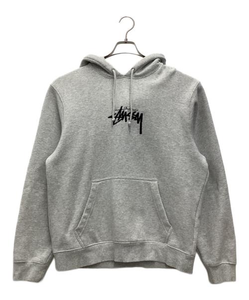 stussy（ステューシー）stussy (ステューシー) パーカー ライトグレー サイズ:SIZE Mの古着・服飾アイテム