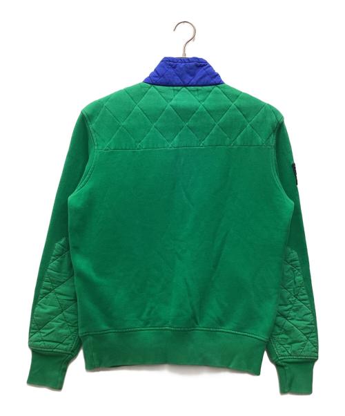 POLO RALPH LAUREN（ポロ・ラルフローレン）POLO RALPH LAUREN (ポロ・ラルフローレン) ハーフジップスウェット グリーン×ブルー サイズ:SIZE Mの古着・服飾アイテム