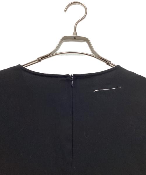 MM6 Maison Margiela（エムエムシックスメゾンマルジェラ）MM6 Maison Margiela (エムエムシックスメゾンマルジェラ) アシンメトリーブラウス ブラック サイズ:SIZE 36の古着・服飾アイテム