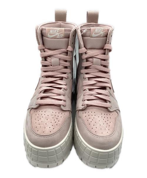 NIKE（ナイキ）NIKE (ナイキ) ハイカットスニーカー JORDAN BRAND WMNS AIR JORDAN 1 BROOKLYN PINK OXFORD/PHANTOM-PINK OXFORD ピンク サイズ:SIZE 23.5cmの古着・服飾アイテム