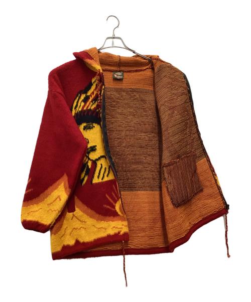 -（-）- (-) 厚手ニット エクアドルニット 90s  マルチカラー サイズ:SIZE Lの古着・服飾アイテム