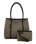 willow bayウィローベイ）の古着「ネオプレントートバッグ」｜カーキ