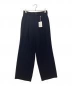 CITYシティ）の古着「GEORGETTE WIDE PANTS」｜ブラック