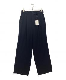 CITY（シティ）の古着「GEORGETTE WIDE PANTS」｜ブラック
