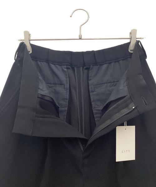 CITY（シティ）CITY (シティ) GEORGETTE WIDE PANTS ブラック サイズ:SIZE 2の古着・服飾アイテム