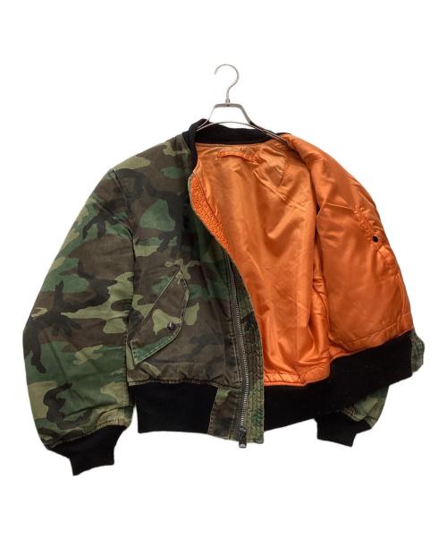 ALPHA（アルファ）ALPHA (アルファ) フライトジャケット 80s IDEALジップ オリーブ サイズ:SIZE 不明の古着・服飾アイテム