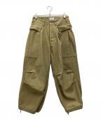 HERILLヘリル）の古着「Denim Cargopants」｜ブラウン