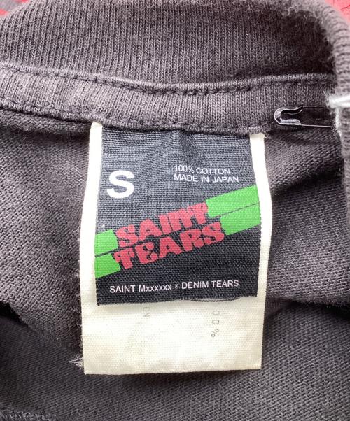 ©SAINT M××××××（-）©SAINT M×××××× (-) 半袖カットソー ブラック サイズ:SIZE Sの古着・服飾アイテム