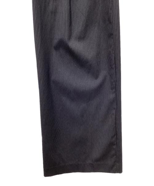 LAGUA GEM（ラグアジェム）LAGUA GEM (ラグアジェム) WAIST DESIGN STRIPE スラックス ネイビー サイズ:SIZE Mの古着・服飾アイテム