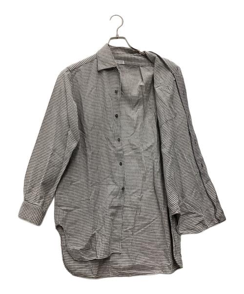 Ackermann（アッカーマン）Ackermann (アッカーマン) オープンカラーシャツ ライトグレー サイズ:SIZE 不明の古着・服飾アイテム