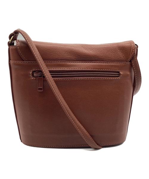 INDIGO LEATHER（インディゴレザー）INDIGO LEATHER (インディゴレザー) レザーショルダーバッグ ブラウンの古着・服飾アイテム