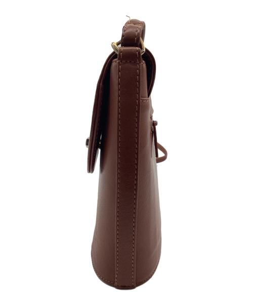 INDIGO LEATHER（インディゴレザー）INDIGO LEATHER (インディゴレザー) レザーショルダーバッグ ブラウンの古着・服飾アイテム