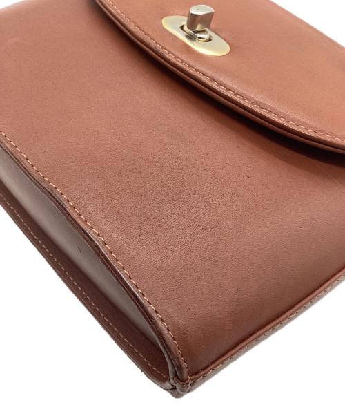 INDIGO LEATHER（インディゴレザー）INDIGO LEATHER (インディゴレザー) レザーショルダーバッグ ブラウンの古着・服飾アイテム