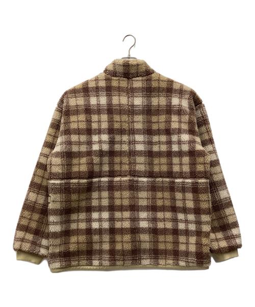 Columbia（コロンビア）Columbia (コロンビア) リバーシブルジャケット シカゴアベニューパターン ホワイト×ブラウン サイズ:SIZE XLの古着・服飾アイテム