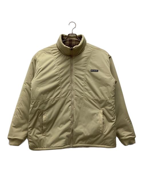 Columbia（コロンビア）Columbia (コロンビア) リバーシブルジャケット シカゴアベニューパターン ホワイト×ブラウン サイズ:SIZE XLの古着・服飾アイテム