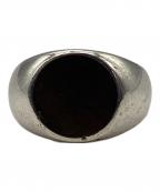 FANTASTIC MANファンタスティックマン）の古着「シルバーリング　RING 740 Black butterfly shell」｜シルバー