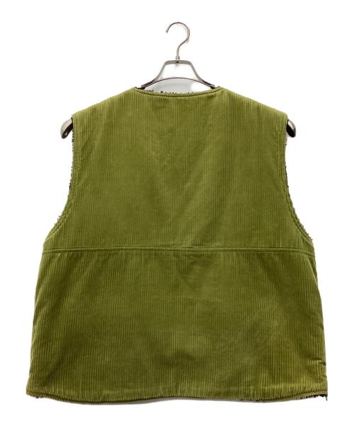 stussy（ステューシー）stussy (ステューシー) コーデュロイベスト オリーブ サイズ:SIZE Lの古着・服飾アイテム
