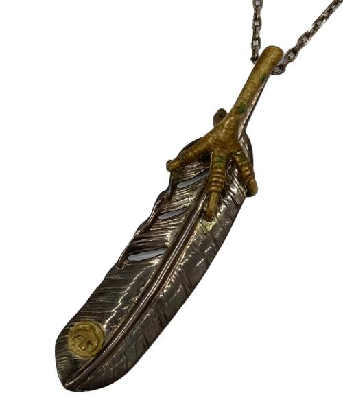 その他ブランド（ソノタブランド）その他ブランド (ソノタブランド) フェザーネックレス シルバーの古着・服飾アイテム