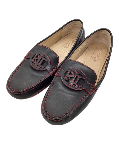 RALPH LAUREN（ラルフローレン）RALPH LAUREN (ラルフローレン) BRYNN レザーローファー ブラック サイズ:SIZE US 6.5の古着・服飾アイテム