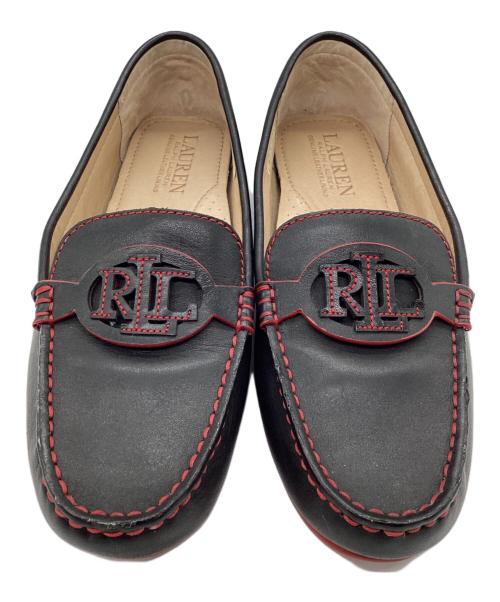 RALPH LAUREN（ラルフローレン）RALPH LAUREN (ラルフローレン) BRYNN レザーローファー ブラック サイズ:SIZE US 6.5の古着・服飾アイテム