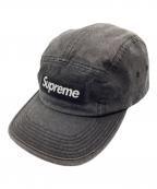SUPREMEシュプリーム）の古着「Coated Denim Camp Cap 24SS」｜ブラック