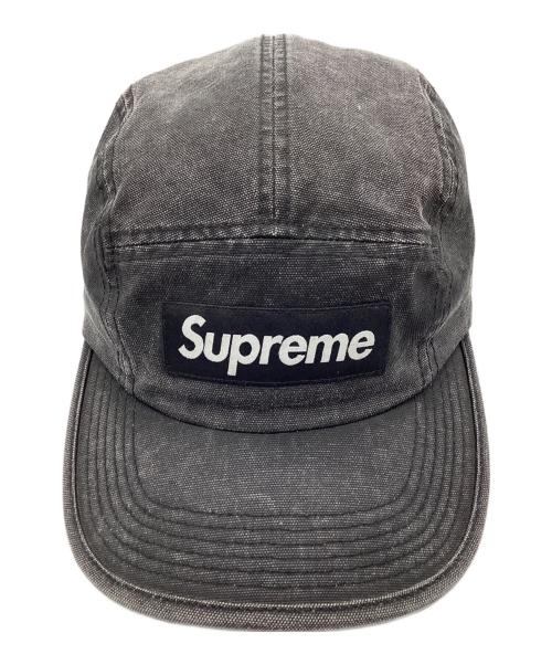 SUPREME（シュプリーム）Supreme (シュプリーム) Coated Denim Camp Cap 24SS ブラックの古着・服飾アイテム