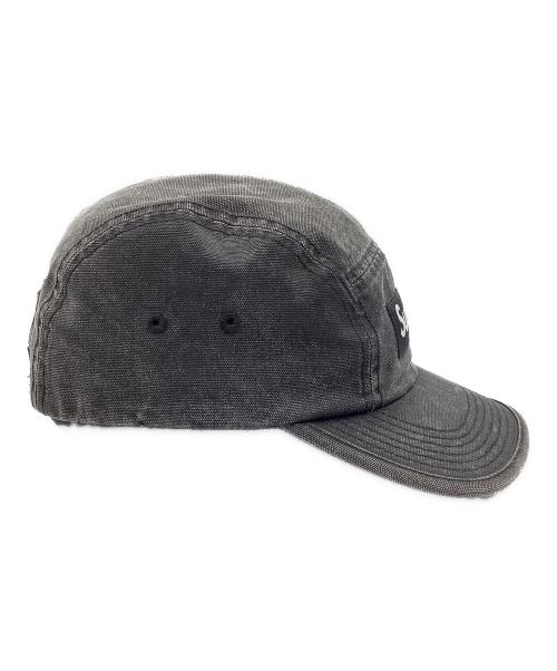 SUPREME（シュプリーム）Supreme (シュプリーム) Coated Denim Camp Cap 24SS ブラックの古着・服飾アイテム