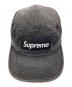 Supreme (シュプリーム) Coated Denim Camp Cap 24SS ブラック：9000円