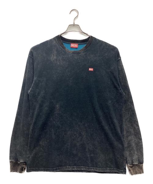 DIESEL（ディーゼル）DIESEL (ディーゼル) クルーネック ロングTシャツ ネイビー サイズ:SIZE Mの古着・服飾アイテム