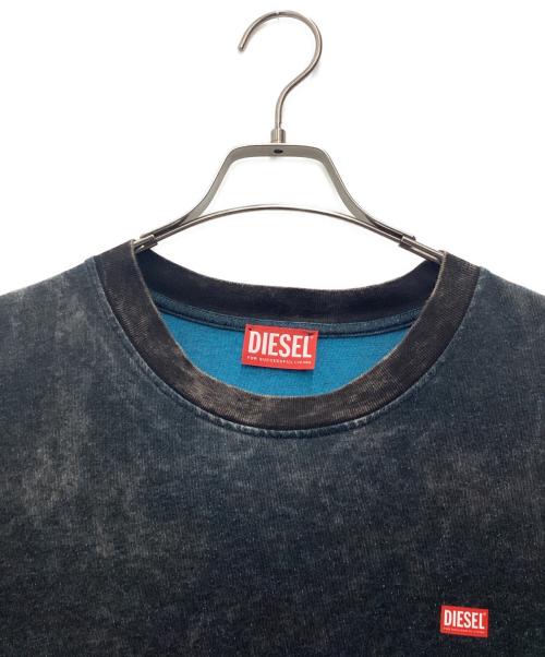 DIESEL（ディーゼル）DIESEL (ディーゼル) クルーネック ロングTシャツ ネイビー サイズ:SIZE Mの古着・服飾アイテム