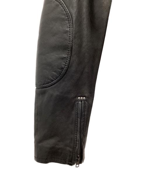 DIESEL（ディーゼル）DIESEL (ディーゼル) 切替レザージャケット ブラウン×ブラック サイズ:SIZE Sの古着・服飾アイテム