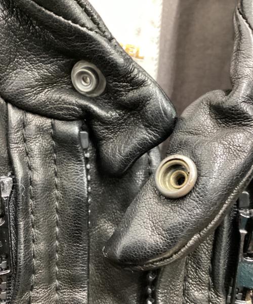 DIESEL（ディーゼル）DIESEL (ディーゼル) 切替レザージャケット ブラウン×ブラック サイズ:SIZE Sの古着・服飾アイテム