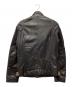 DIESEL (ディーゼル) 切替レザージャケット ブラウン×ブラック サイズ:SIZE S：13000円
