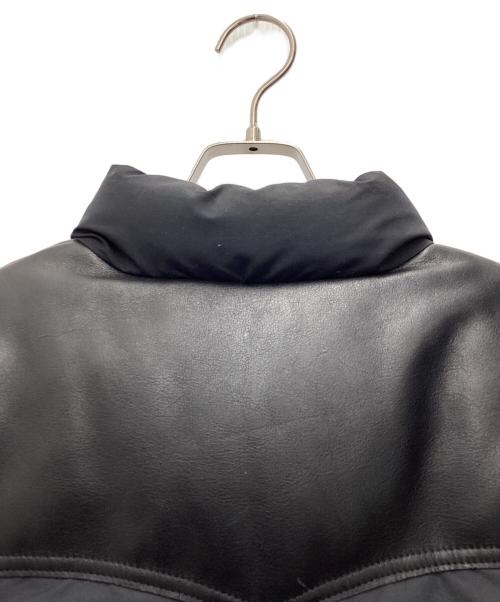 Schott（ショット）Schott (ショット) Ron Herman (ロンハーマン) レザーダウンジャケット USA製 ネイビー サイズ:SIZE Sの古着・服飾アイテム