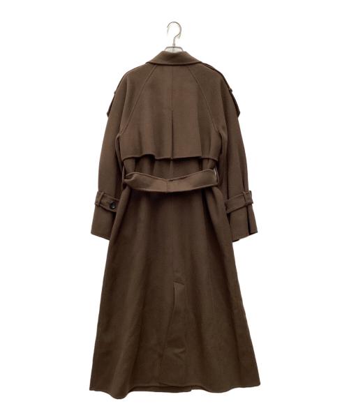 Snidel（スナイデル）Snidel (スナイデル) ウロコカシミヤスタンドカラーコート ブラウン サイズ:SIZE 1の古着・服飾アイテム