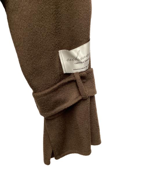 Snidel（スナイデル）Snidel (スナイデル) ウロコカシミヤスタンドカラーコート ブラウン サイズ:SIZE 1の古着・服飾アイテム