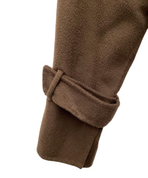 Snidel（スナイデル）Snidel (スナイデル) ウロコカシミヤスタンドカラーコート ブラウン サイズ:SIZE 1の古着・服飾アイテム