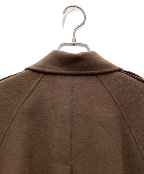 Snidel（スナイデル）Snidel (スナイデル) ウロコカシミヤスタンドカラーコート ブラウン サイズ:SIZE 1の古着・服飾アイテム