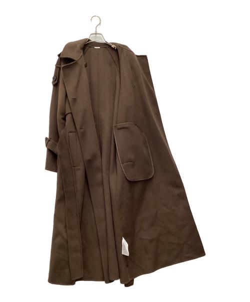 Snidel（スナイデル）Snidel (スナイデル) ウロコカシミヤスタンドカラーコート ブラウン サイズ:SIZE 1の古着・服飾アイテム