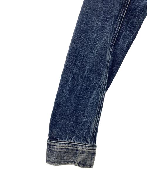 DIESEL（ディーゼル）DIESEL (ディーゼル) ペイントデニムジャケット ブルー サイズ:SIZE Sの古着・服飾アイテム
