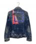 DIESEL (ディーゼル) ペイントデニムジャケット ブルー サイズ:SIZE S：6000円