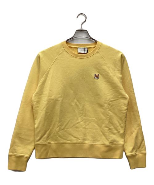 maison kitsune（メゾンキツネ）MAISON KITSUNE (メゾンキツネ) スウェット イエロー サイズ:SIZE Lの古着・服飾アイテム