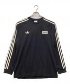 adidas Originals×oasisアディダスオリジナル×オアシス）の古着「TOUR live'25 3-STRIPE長袖カットソー」｜ブラック