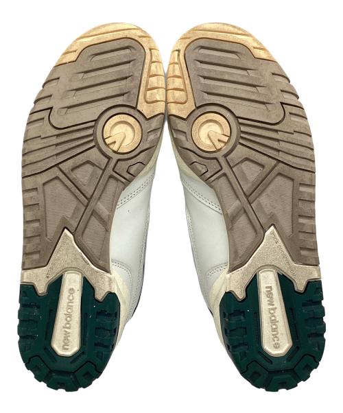 NEW BALANCE（ニューバランス）NEW BALANCE (ニューバランス) Aime Leon Dore (エメ レオン ドレ) BB550A2 ホワイト×グリーン サイズ:26.5の古着・服飾アイテム