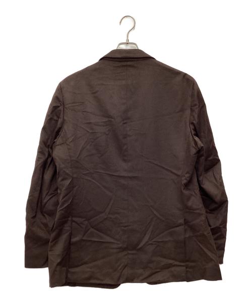 ERMENEGILDO ZEGNA（エルメネジルド・ゼニア）Ermenegildo Zegna (エルメネジルド・ゼニア) 3Bジャケット ブラウン サイズ:SIZE 52の古着・服飾アイテム