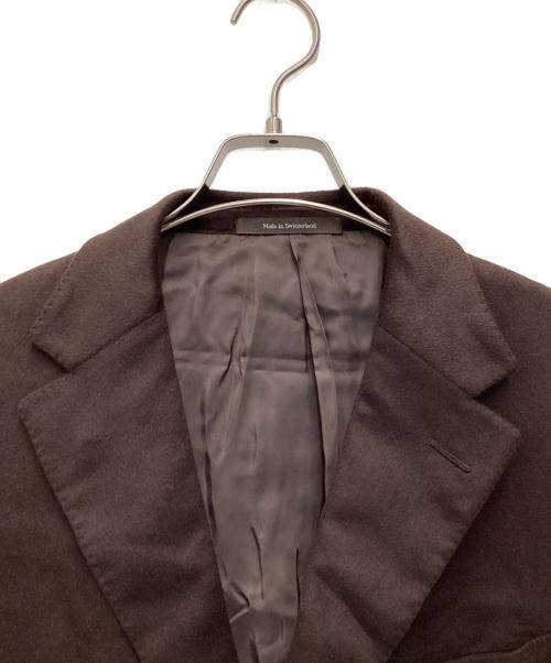 ERMENEGILDO ZEGNA（エルメネジルド・ゼニア）Ermenegildo Zegna (エルメネジルド・ゼニア) 3Bジャケット ブラウン サイズ:SIZE 52の古着・服飾アイテム