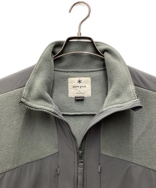 Snow peak（スノーピーク）snow peak (スノーピーク) フルジップ Double Face フリースジャケット グレー サイズ:SIZE Lの古着・服飾アイテム