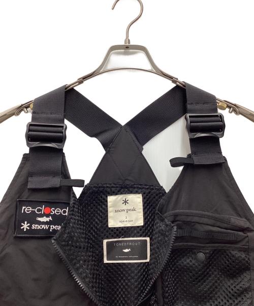 Snow peak（スノーピーク）snow peak (スノーピーク) TONEDTROUT (トーンドトラウト) Camp Vest ブラック サイズ:SIZE 2の古着・服飾アイテム