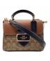 COACH（コーチ）の古着「ショルダーバッグ モーガン トップ ハンドル サッチェル」｜ブラウン